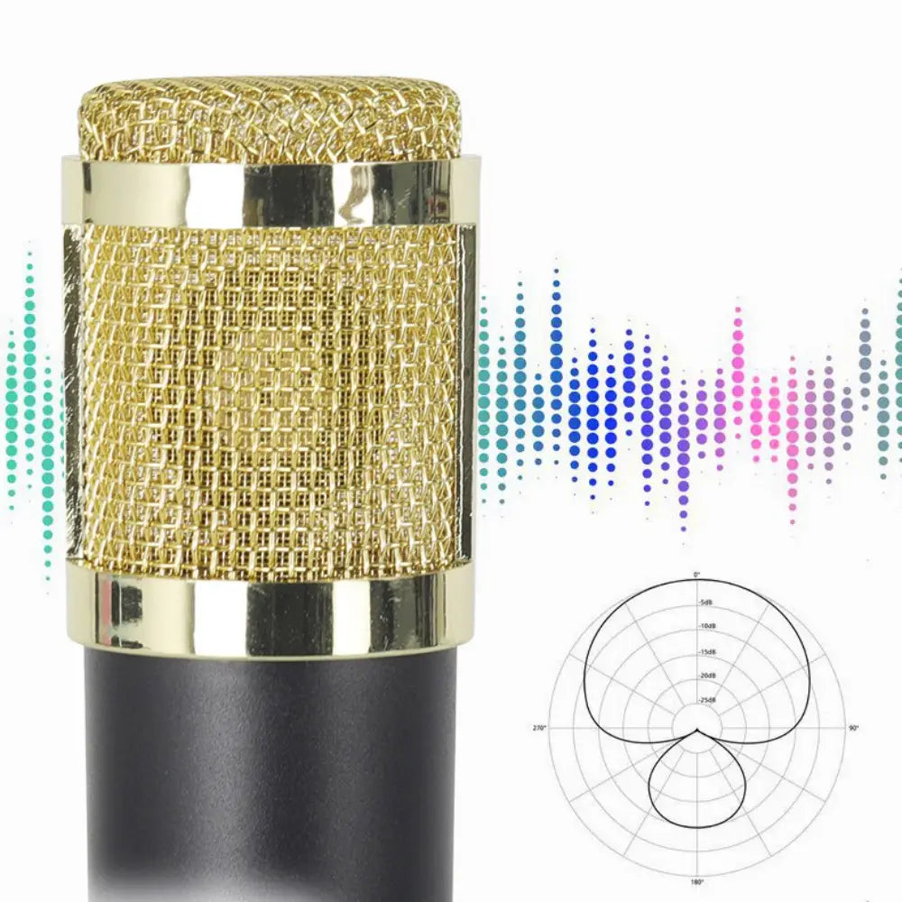 BM800 Condenser Microphone Kit Computer Sound Card Mobile Phone Audio Mixer Streaming USB External Sound Card Studio Recording