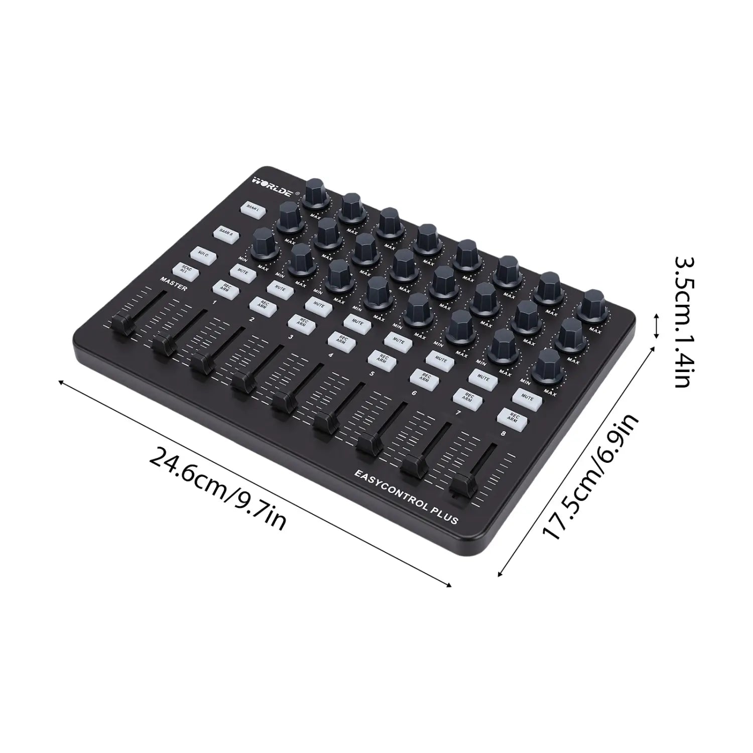 【New】MIDI Keyboard Controller Portable MIDI Controller Music Creation Tool Control Knobs Push Sliders Buttons for Arrangement