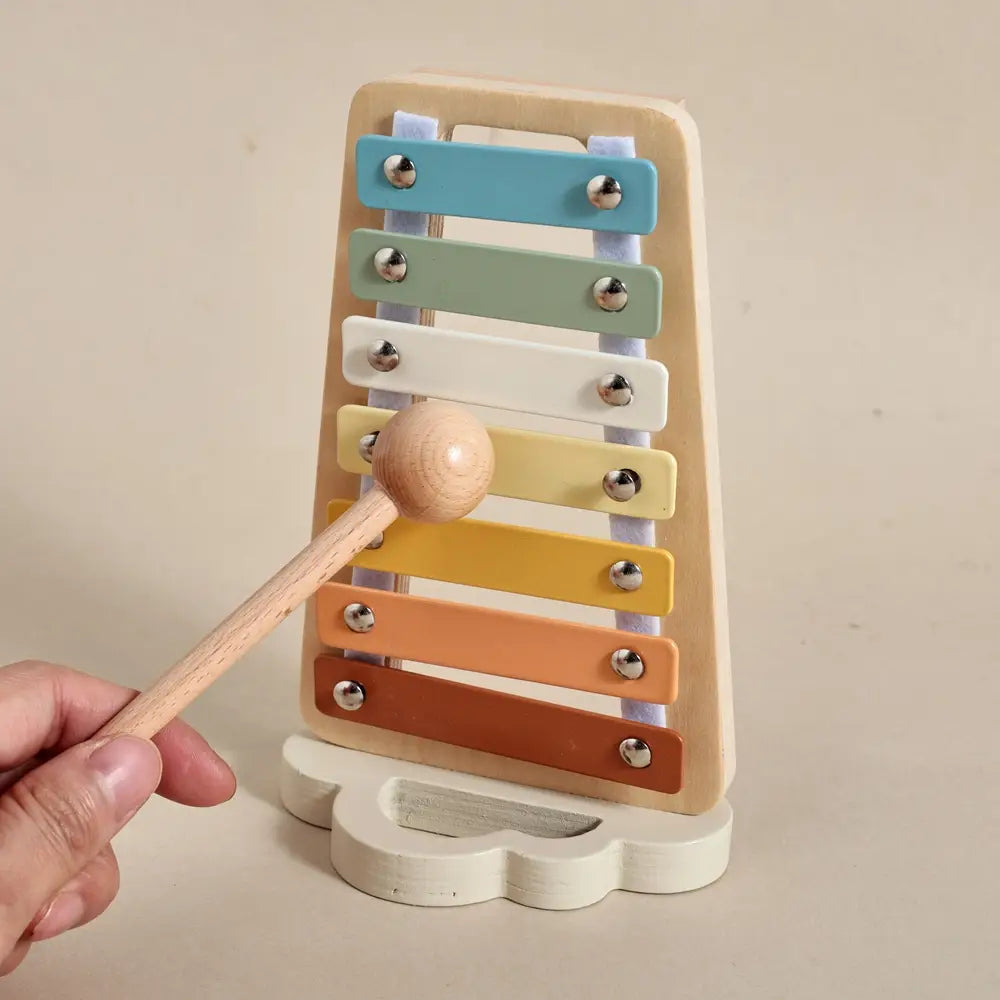 7pc Sets Music Toys for Children Music Instruments Girl Toys Wooden Cartoon Educational Instruments Children’s Toys Instruments