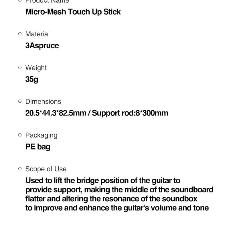 Guitar Bridge Doctor Enhances soundboard volume Musical Instrument Manufacturing and Repair Tools