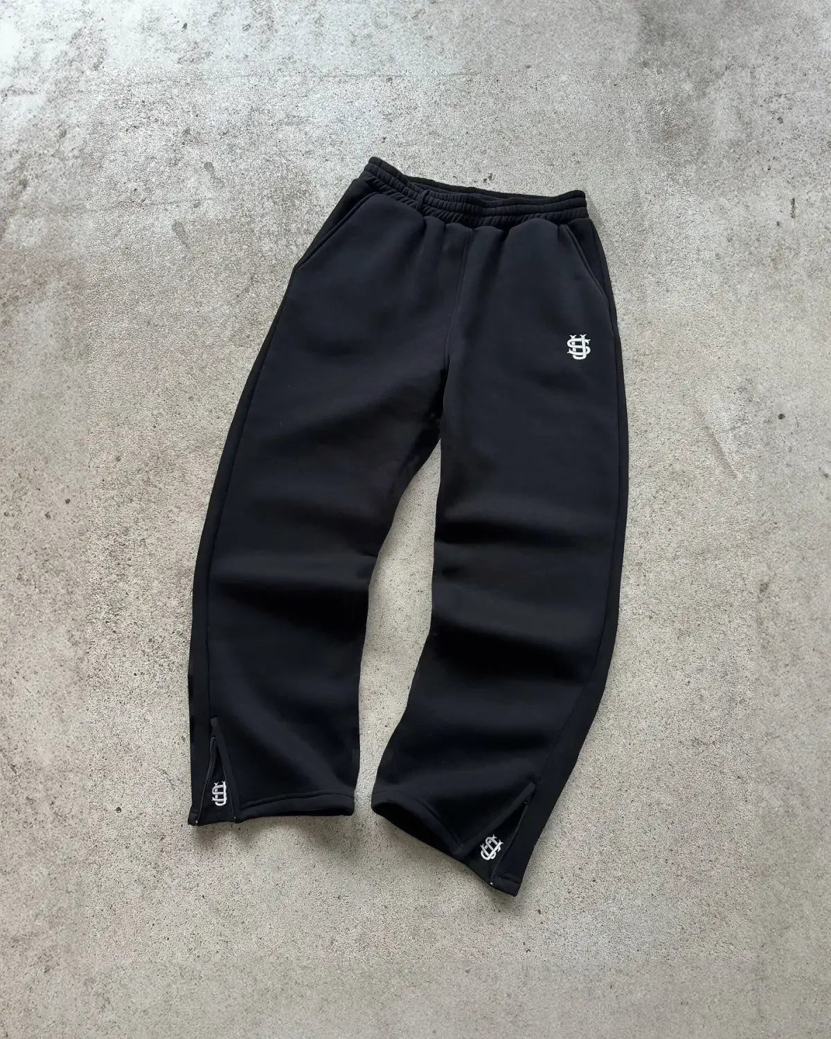 Embroidered sweatpants two-piece set Y2K clothing men’s hip-hop oversized sweatpants casual zipper hoodie