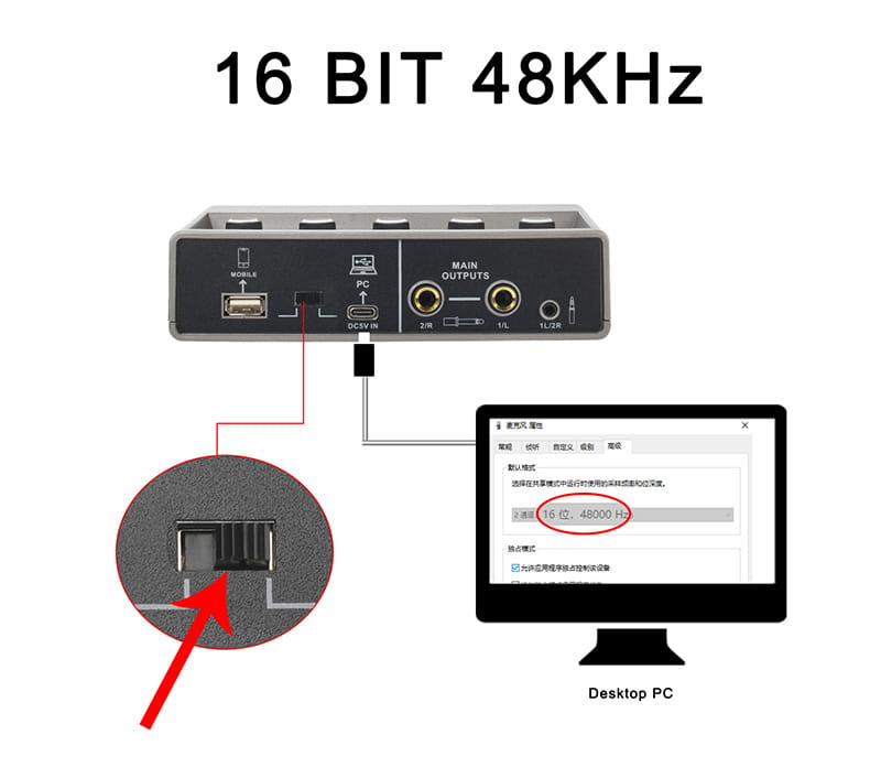 TEYUN Echo Effects 2 Input Audio Interface PC Studio Recording for Electric Guitar External Sound Card 48V Live Podcast Q-16