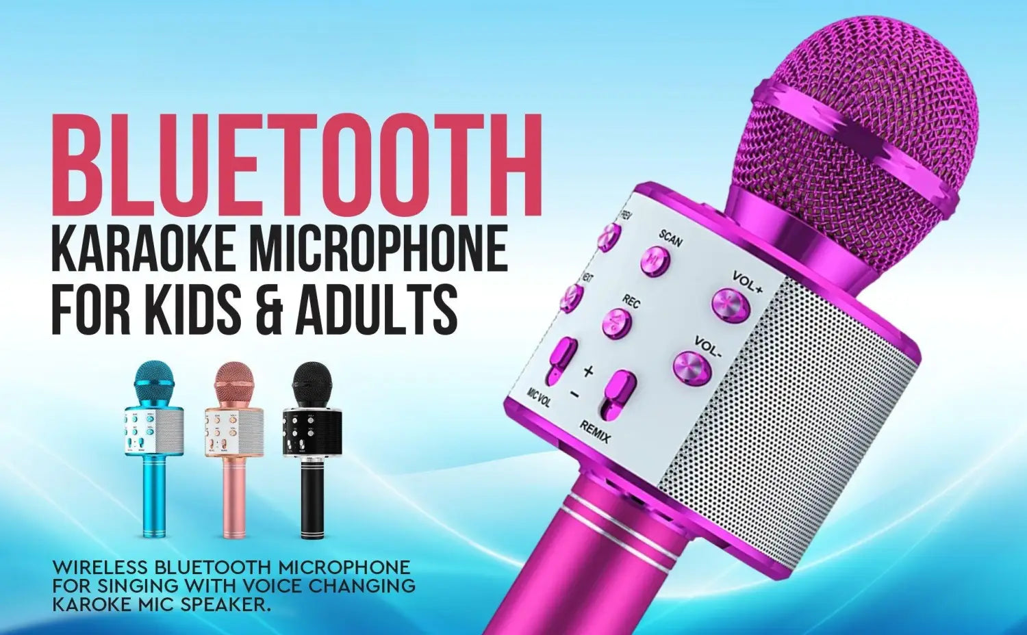 Kids Karaoke Microphone for Girl Toys,Christmas Birthday Gifts Ideas for 3 4 5 6 7 8 9 10 Year Old Girls