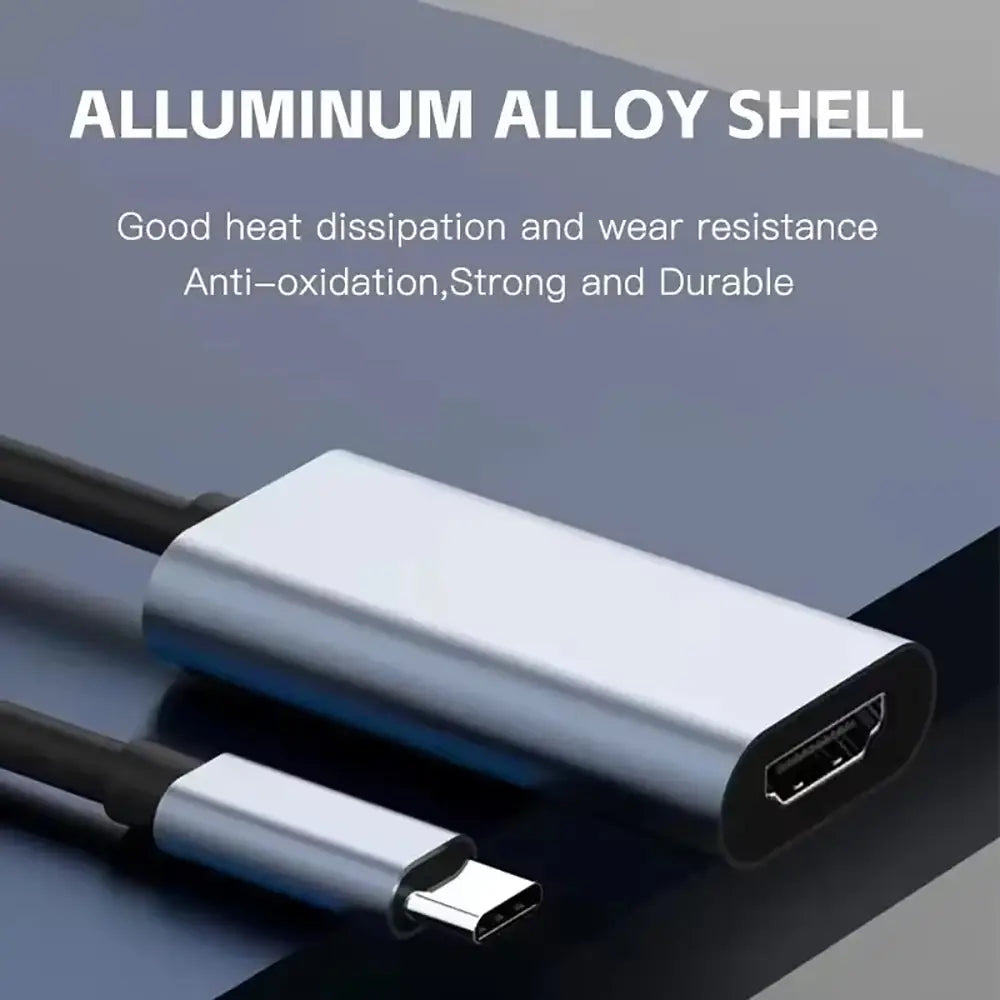 Type C to HDMI-Compatible Adapter Converter 4K 60Hz USB C to HDMI For MacBook Pro Air iPad Pro Samsung Galaxy S10/S9 USB-C HDMI