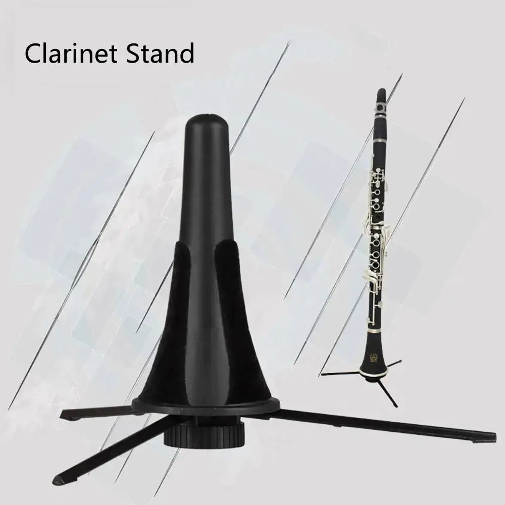 Clarinet Stand Bracket With Felt Pad Durable Woodwind Instrument Accessories Foldable Tripod ABS Oboe Holder Clarinet Parts