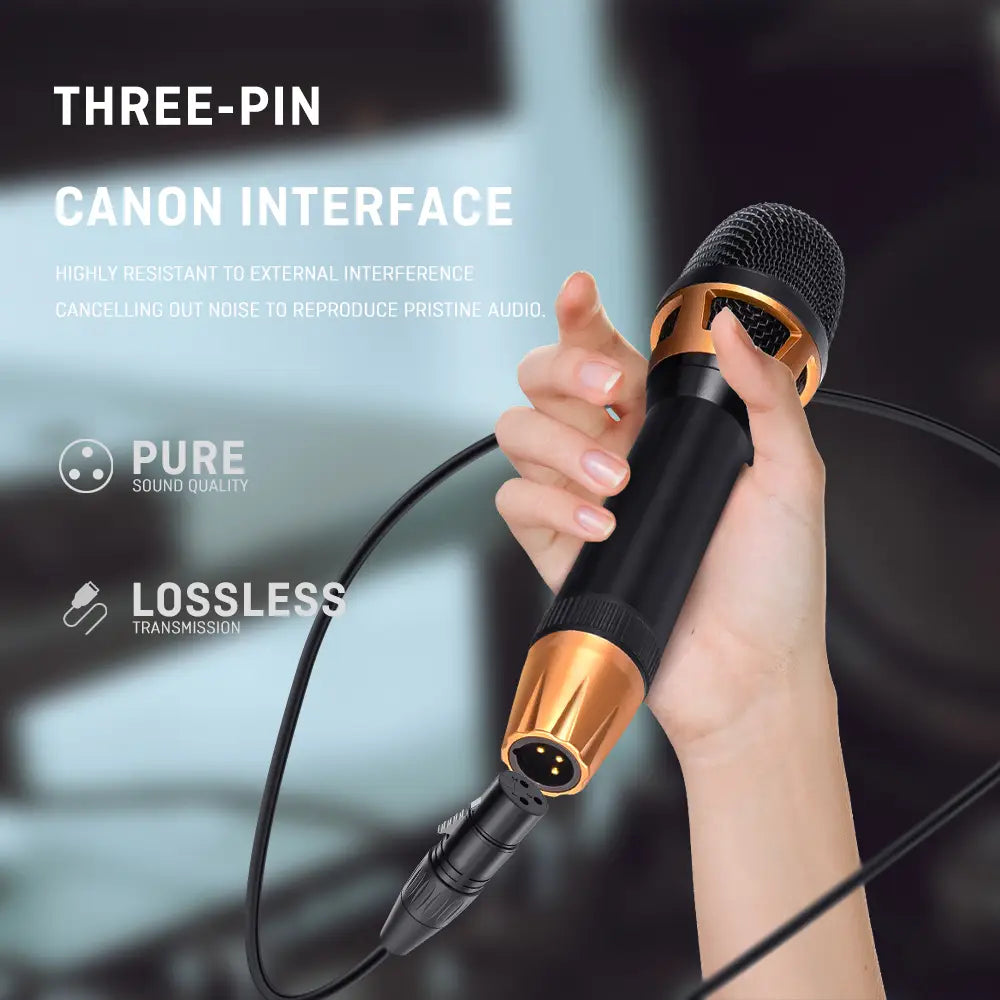 high quality Wired Karaoke Microphone Professional grade metal dynamic microphone with 5-meter cable Stage performance singing