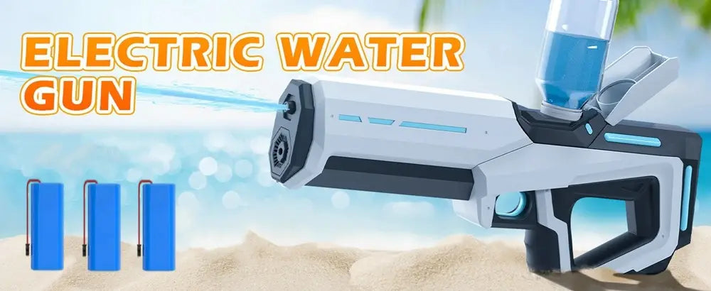 Electric Water Guns for Adults Powerful Squirt Automatic Suction Water Storage Gun Blasters Summer Outdoor Game Toy for Boy Kid