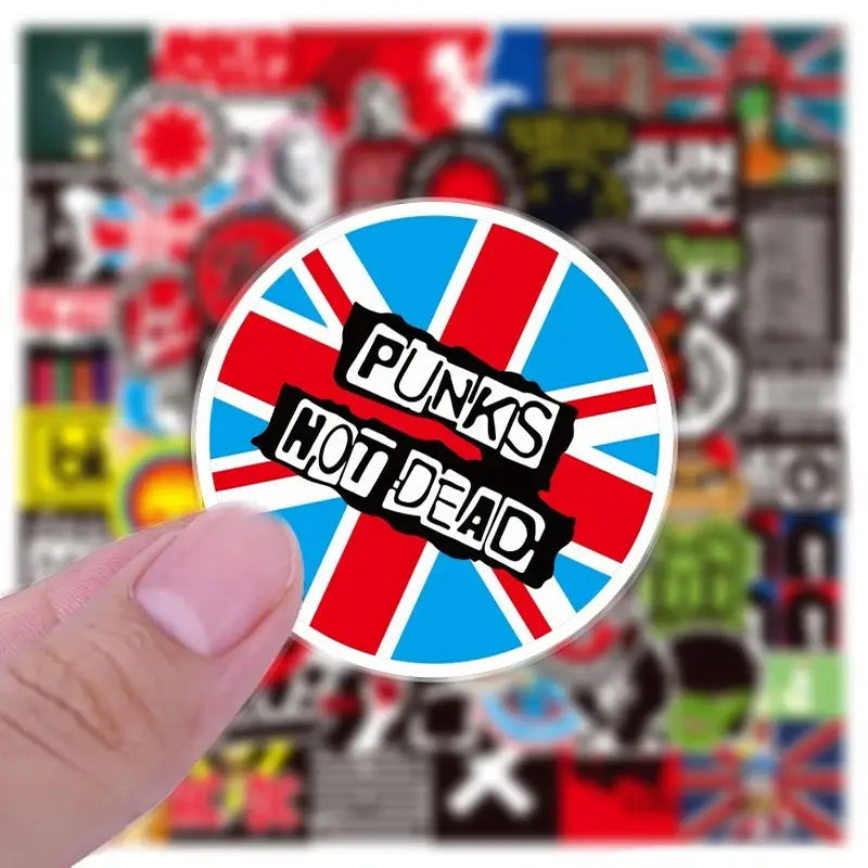10/50/100pcs Classic Graffiti Rock Roll Stickers Music Band Decals for DIY Helmet Guitar Phone Laptop Motorcycle Luggage