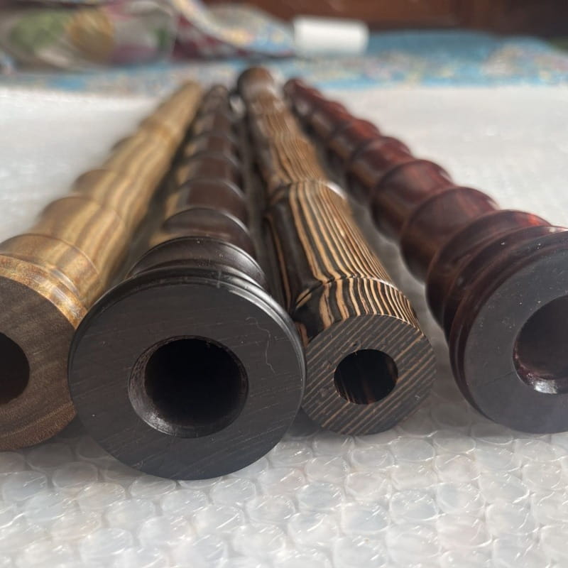 G Key Wooden Xiao Blank Semi Finished Product Xiao Handmade DIY Chinese Vertical Bamboo Flute Tradition Musical Instruments