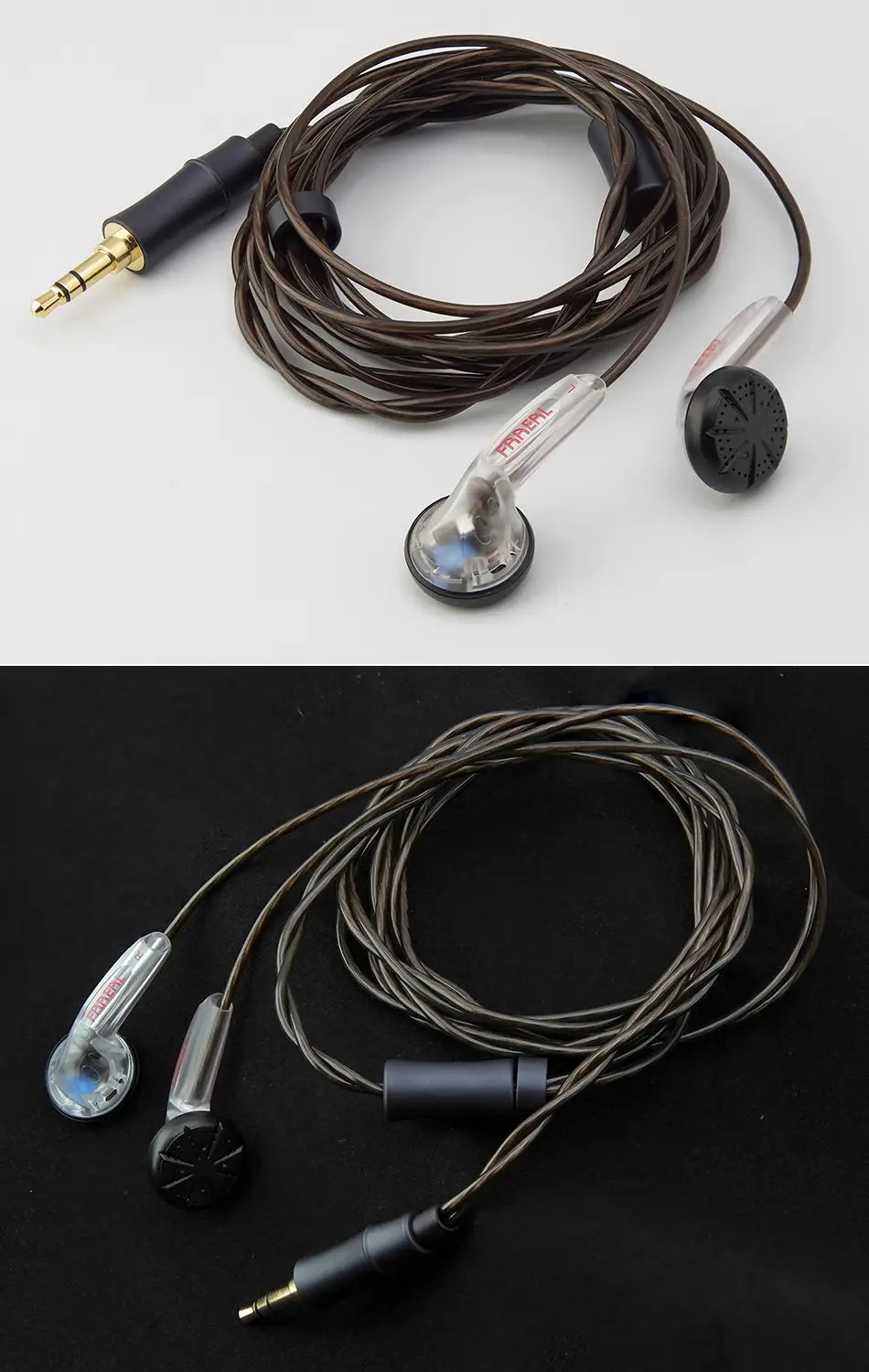 FAAEAL Rosemary Flat Head Earbuds 3.5mm Standard/4.4mm 2.5mm TRRS Balanced Earphones 150ohms HiFi Bass Music Headphones Headsets