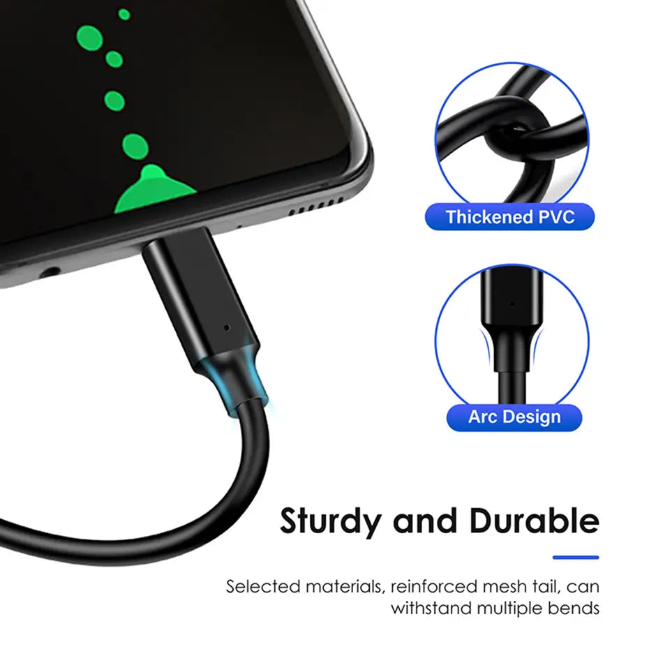 10Gbps USB 3.2 Gen 2 Type C Cable For iPhone 15 Pro Max Macbook iPad Samsung USBC Data Charger 3A Fast charge A To C 1m 2m 3m 5m