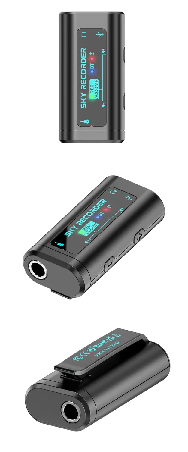 Portable HD Audio Interface - USB-C Multi-System Compatible for Guitar Recording & Streaming