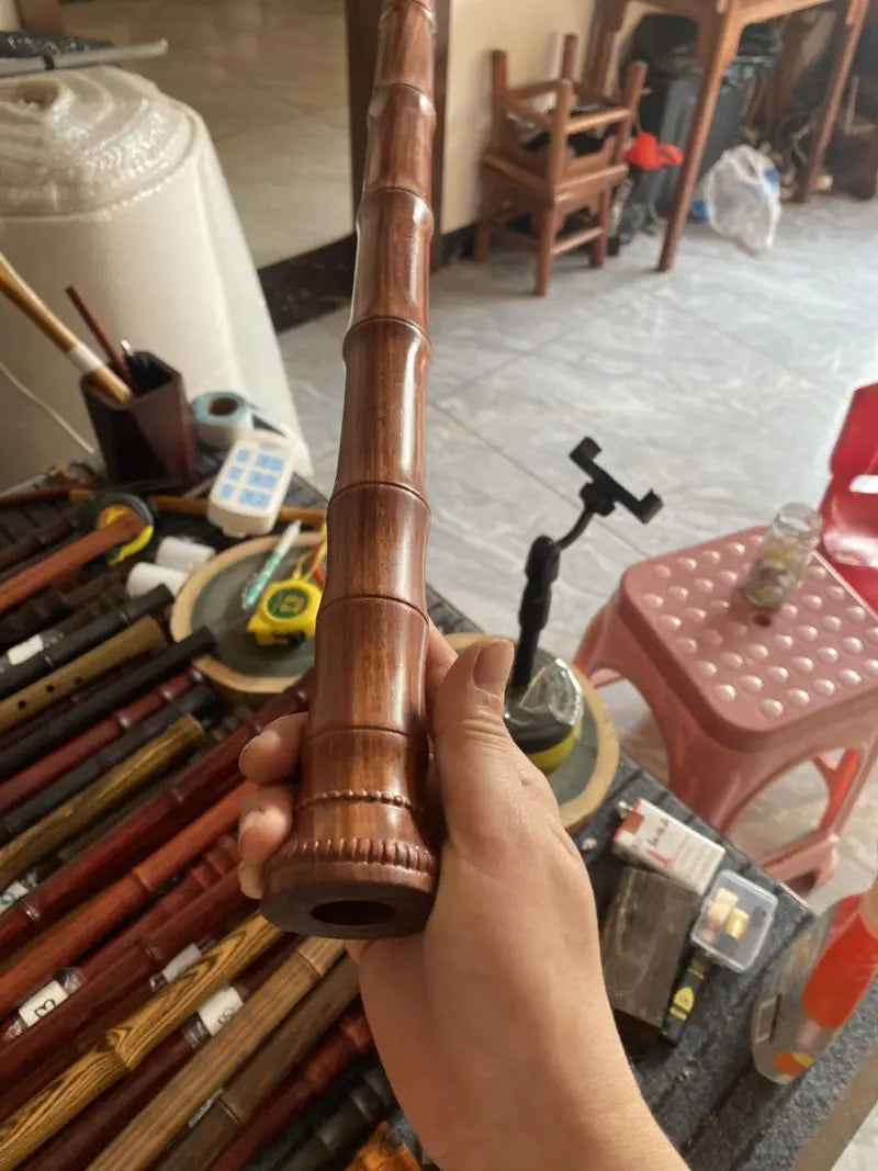 G Key Wooden Xiao Blank Semi Finished Product Xiao Handmade DIY Chinese Vertical Bamboo Flute Tradition Musical Instruments