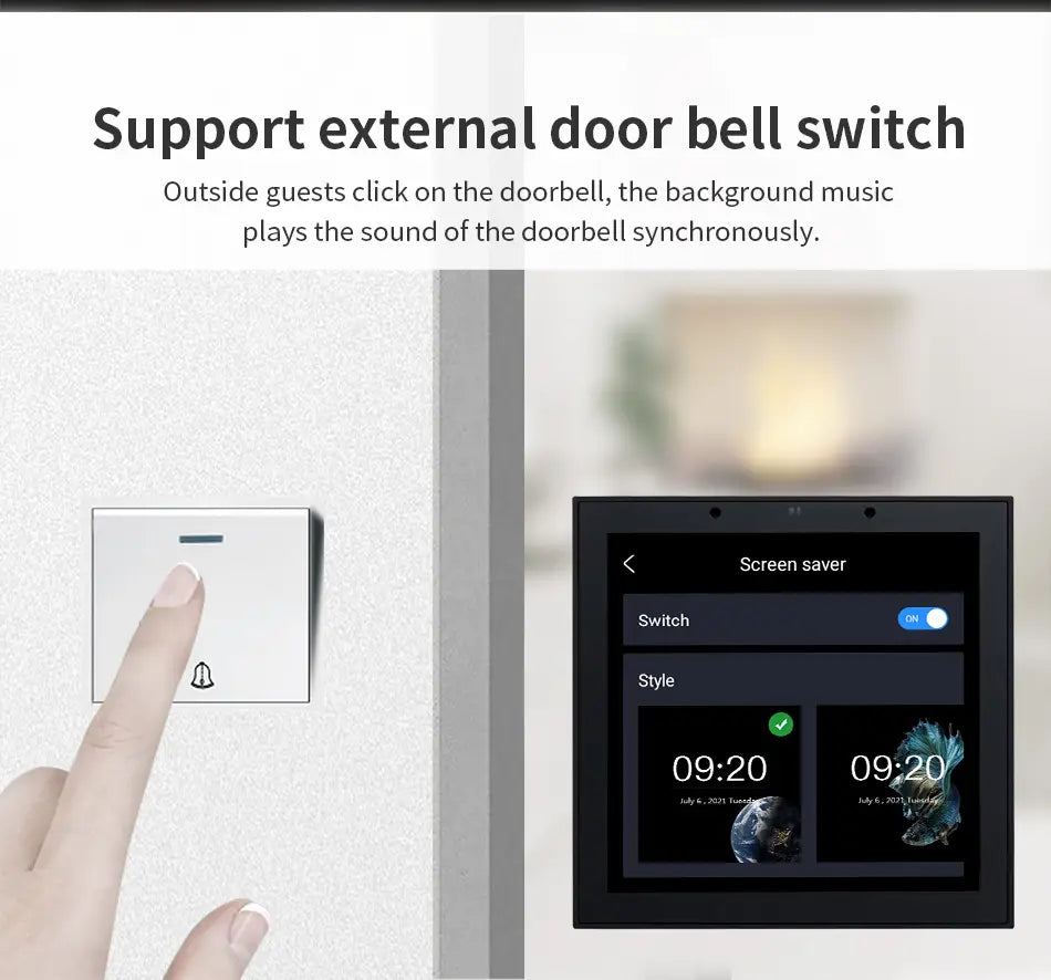 Smart Audio System TUYA Home Sound in Wall Amplifier Android 11 system WiFi Bluetooths Amp with Stereo Ceiling Speaker Kit Hotel