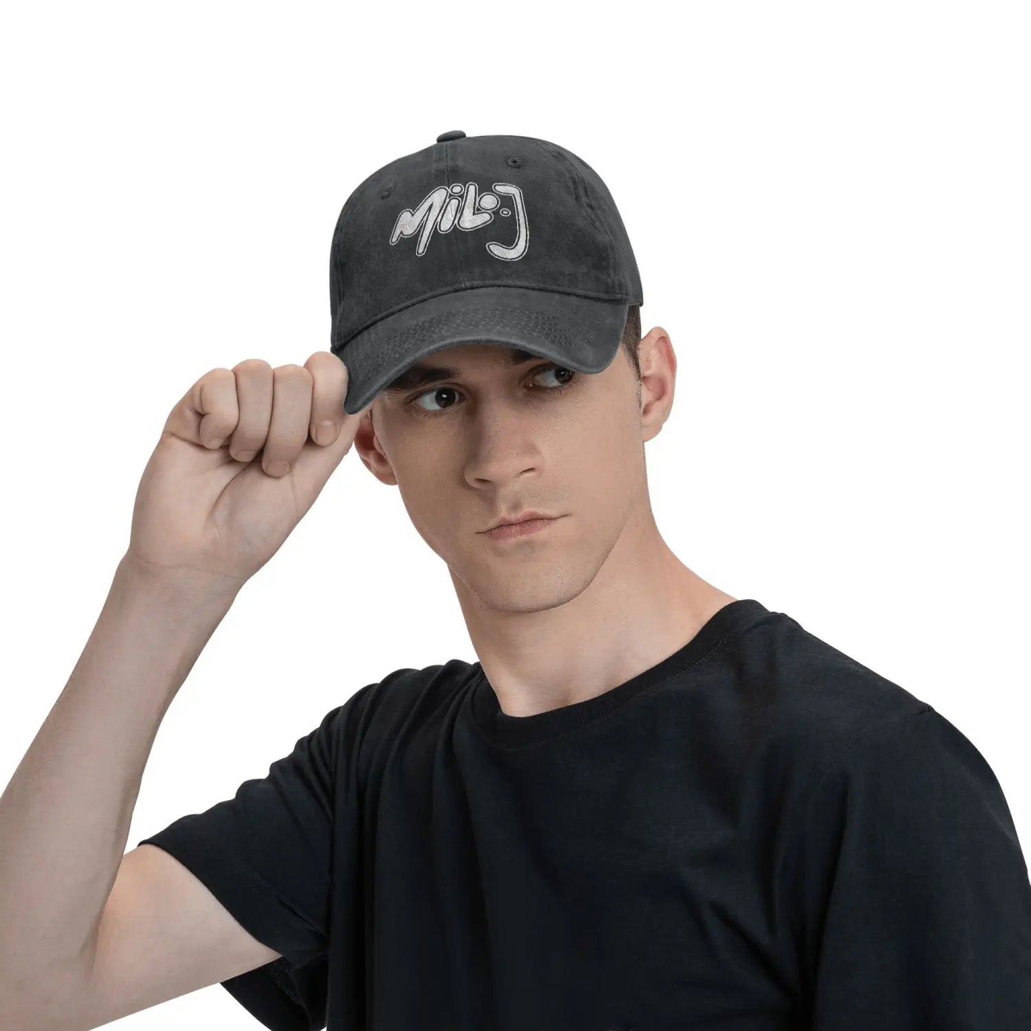 Milo J logo Sun Baseball Cap Fashion Women Men Washed Hip Hop Hats High Quality Design Tennis Skate Snapback Cap Birthday Gift