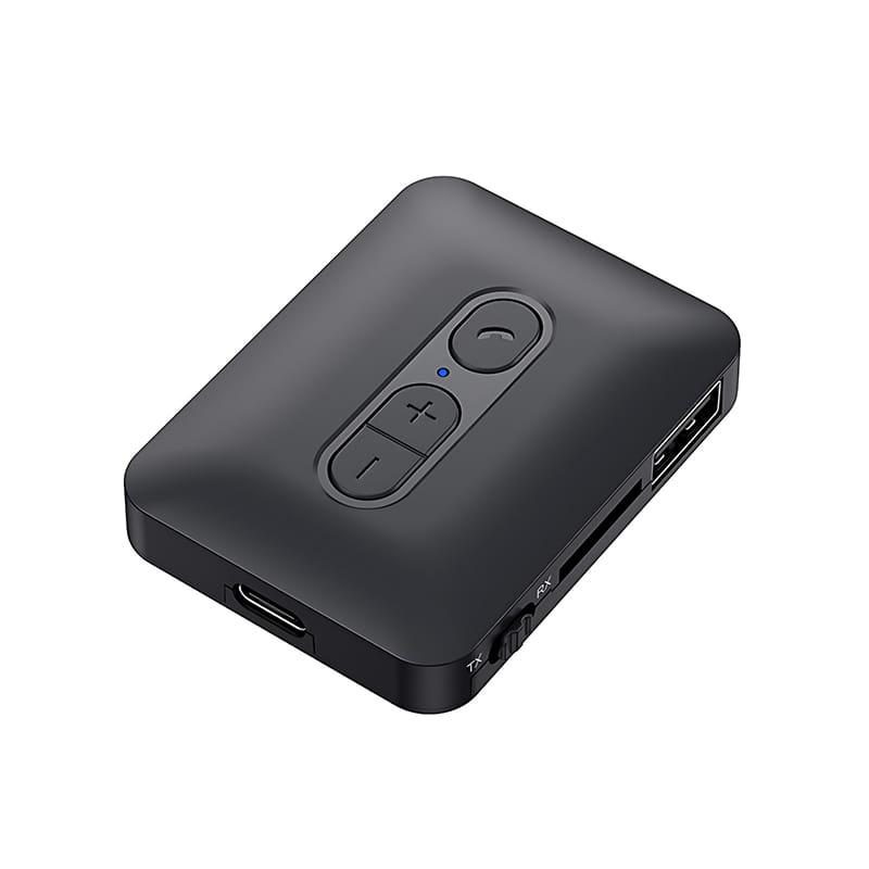 Bluetooth 5.4 Audio Receiver Transmitter USB U-Disk TF Card Play 3.5MM AUX Stereo Music Wireless Adapter With Mic For Car TV PC