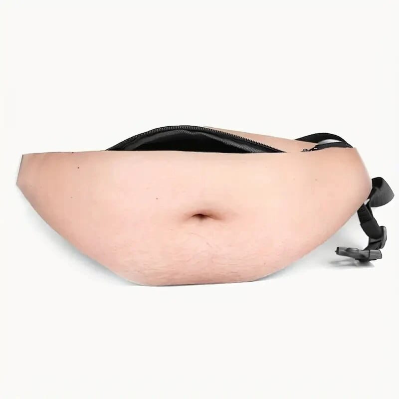 Niche Belly Pattern Waist Pack Unisex Fanny Pack Funny Belly Waist Bag Funny Creative Fanny Pack Unisex Dad Bag
