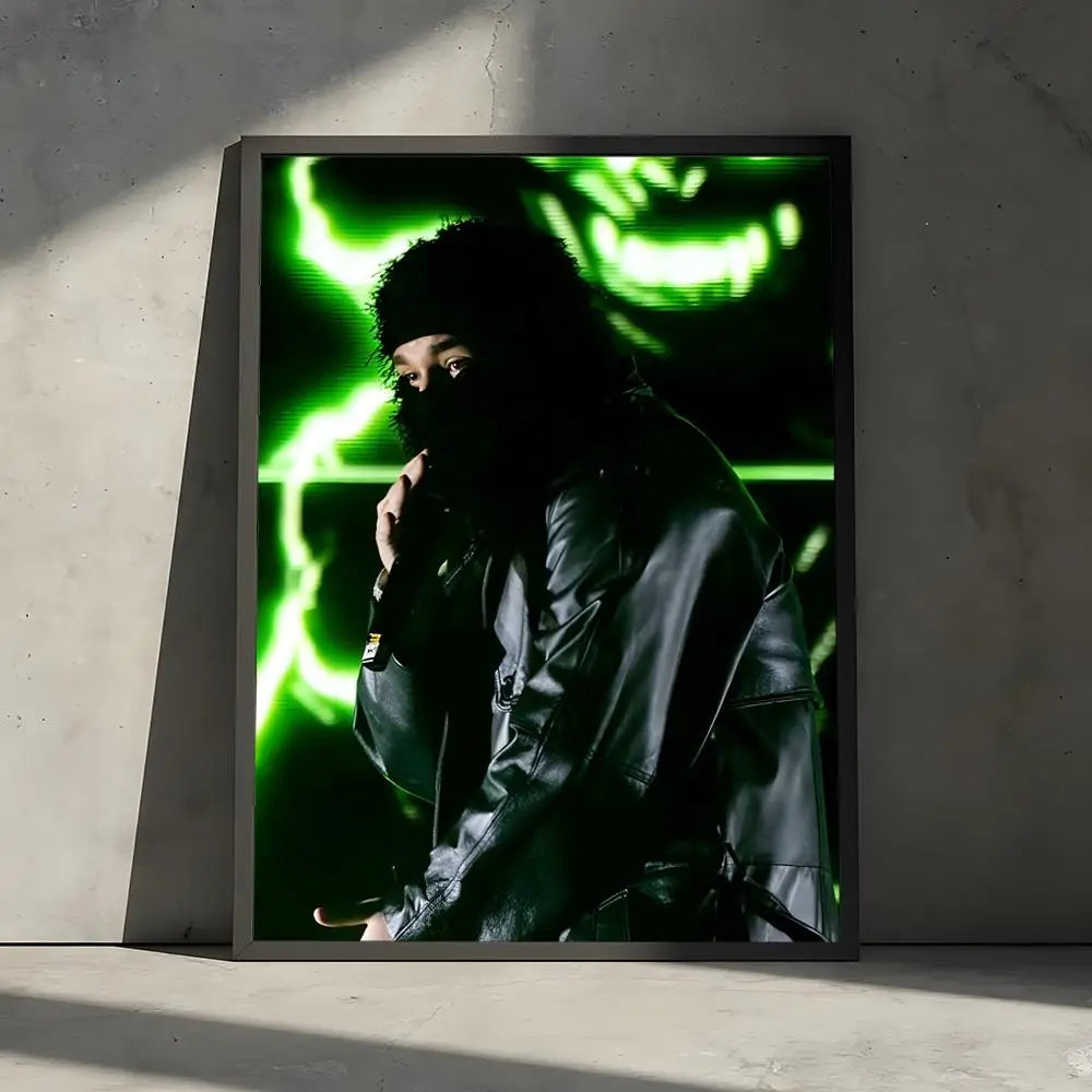 Rapper Music Pop Album Y-Yeat Poster Decorative Wall Art Stickers Mural Photo Print for Home Living Room Hallway Decor