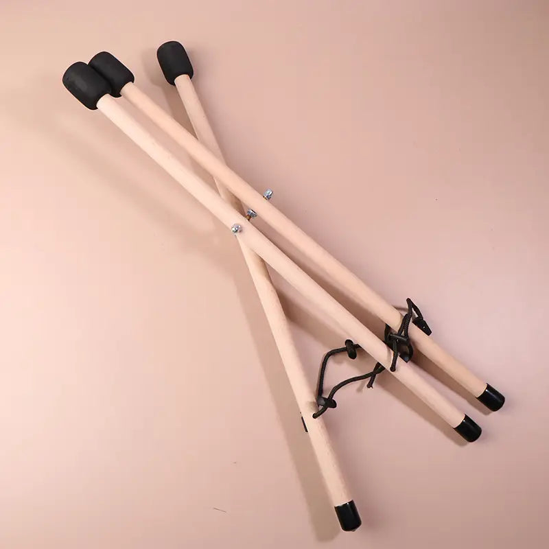 10-15’’ Percussion Instrument Adjustable Solid Wood Triangle Drum Stand For Steel Tongue & Hand Drums