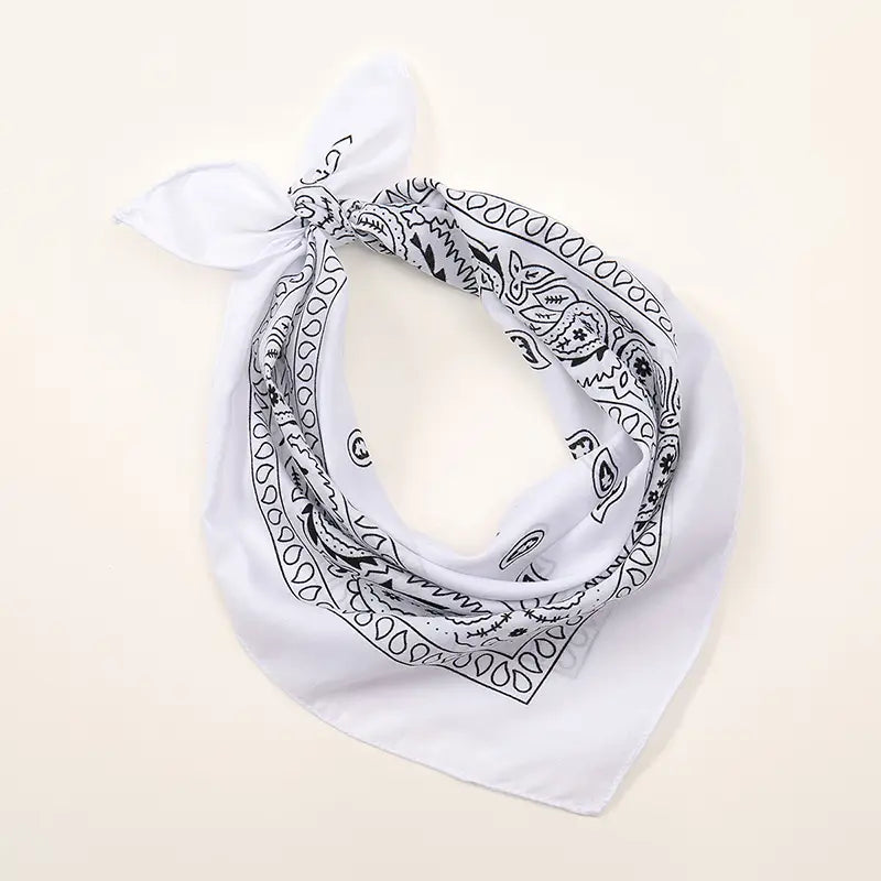 Bohemian Print Bandana Paisley Printed Headbands Hiphop Kerchief Outdoor Unisex Headband Wrist Wraps Face Mask Handkerchief