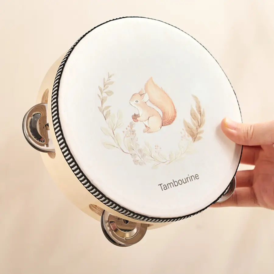 Baby Musical Toys Wooden Bear Rattle Bell Drum Xylophone Percussion Early Educational Instrument Playthings for Toddlers Kids