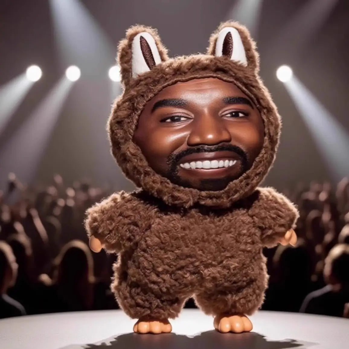 Kanye West Hip-Hop Trendy Pendant Same Layeye Design Birthday Present Trending Toy for Fans Stuffed Animals & Plush