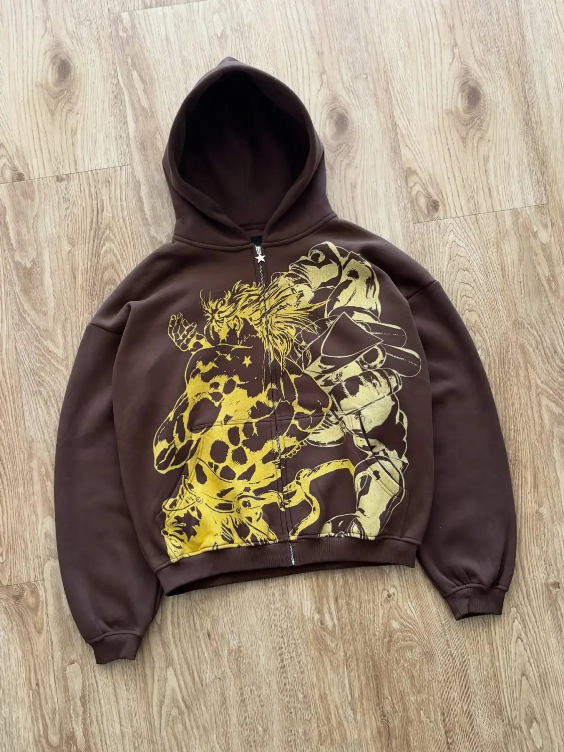 Y2k Stands Hiphop Japanese Za Warudo JOJO Hoodies Harajuku Oversized Mens Womens Zipper Hoodie Hip Hop Couple Street Sweatshirt