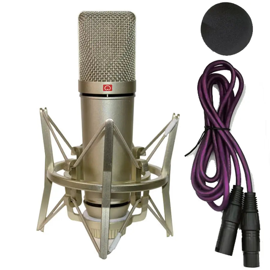 Professional Condenser Microphone Studio For PC Laptop Computer Mic Karaoke Singing Streaming Wired Mikrofon Mike Sound Microphn