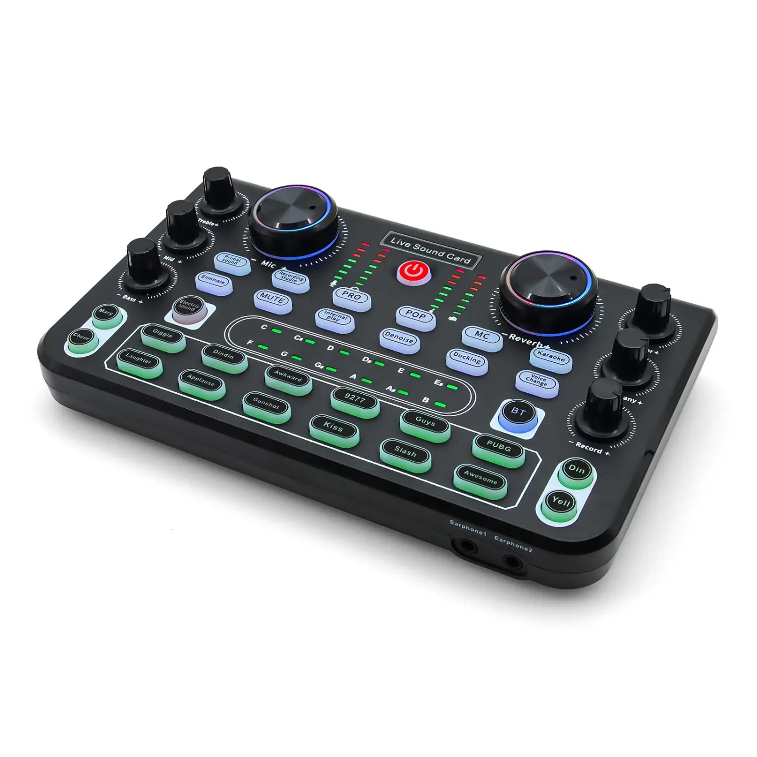 HD X60 Sound Card English Version Professional Sound Cards Audio Mixer For Karaoke Broadcast KTV Singing Live Sound Mixer