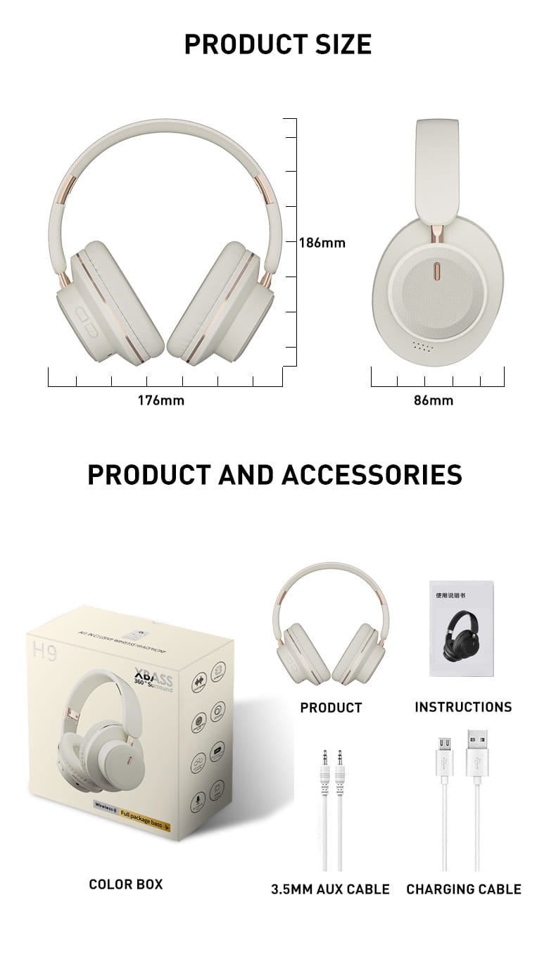 Wireless TV Headphones Bluetooth 5.0 USB Adaptor Stereo Headset Foldable Helmet Earbuds with Mic for Samsung TV PC Music