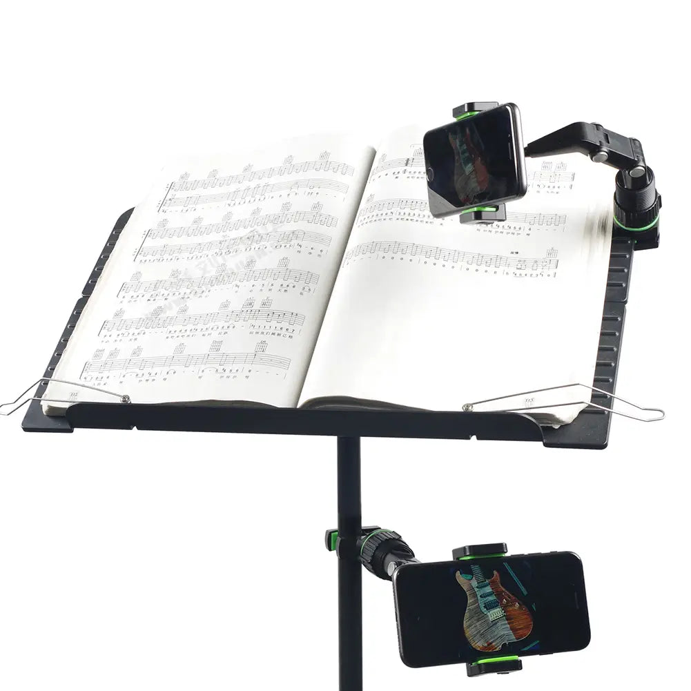 Universal Mic Stand Phone Holder Live Broadcast Bracket Clips Music Stand Clamp For Phones Bass Guitar Accessories