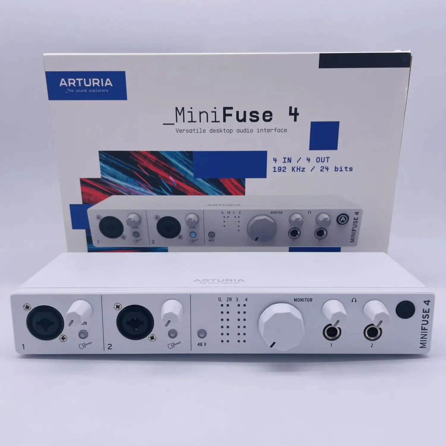 Arturia Versatile desktop MiniFuse 4 audio interface 4in/4out MIDI interface for bands,producers,performers podcasters