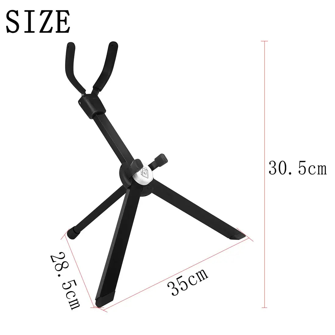 Alto Saxophone Stand Aluminum Alloy Flat Support Folding Stand Professional Woodwind Instrument Parts Accessories Alto Sax Stand