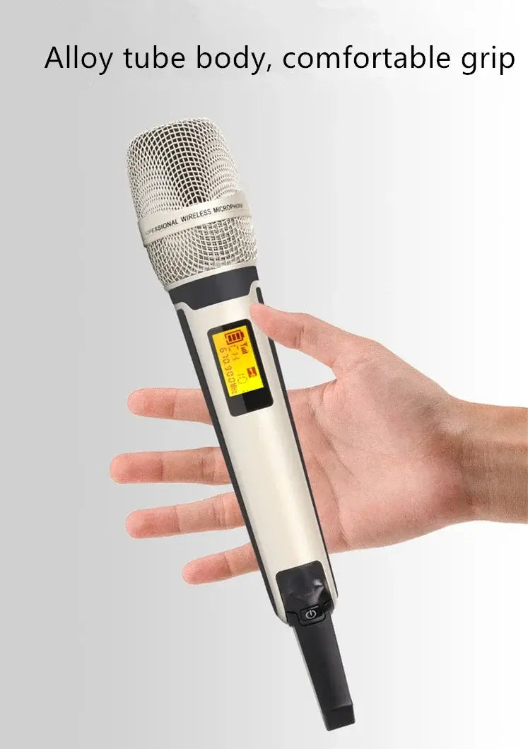 Wireless Karaoke Microphone Dynamic UHF Home Studio Recording for Computer Audio Professional DJ Conference Mic Recharge 2023