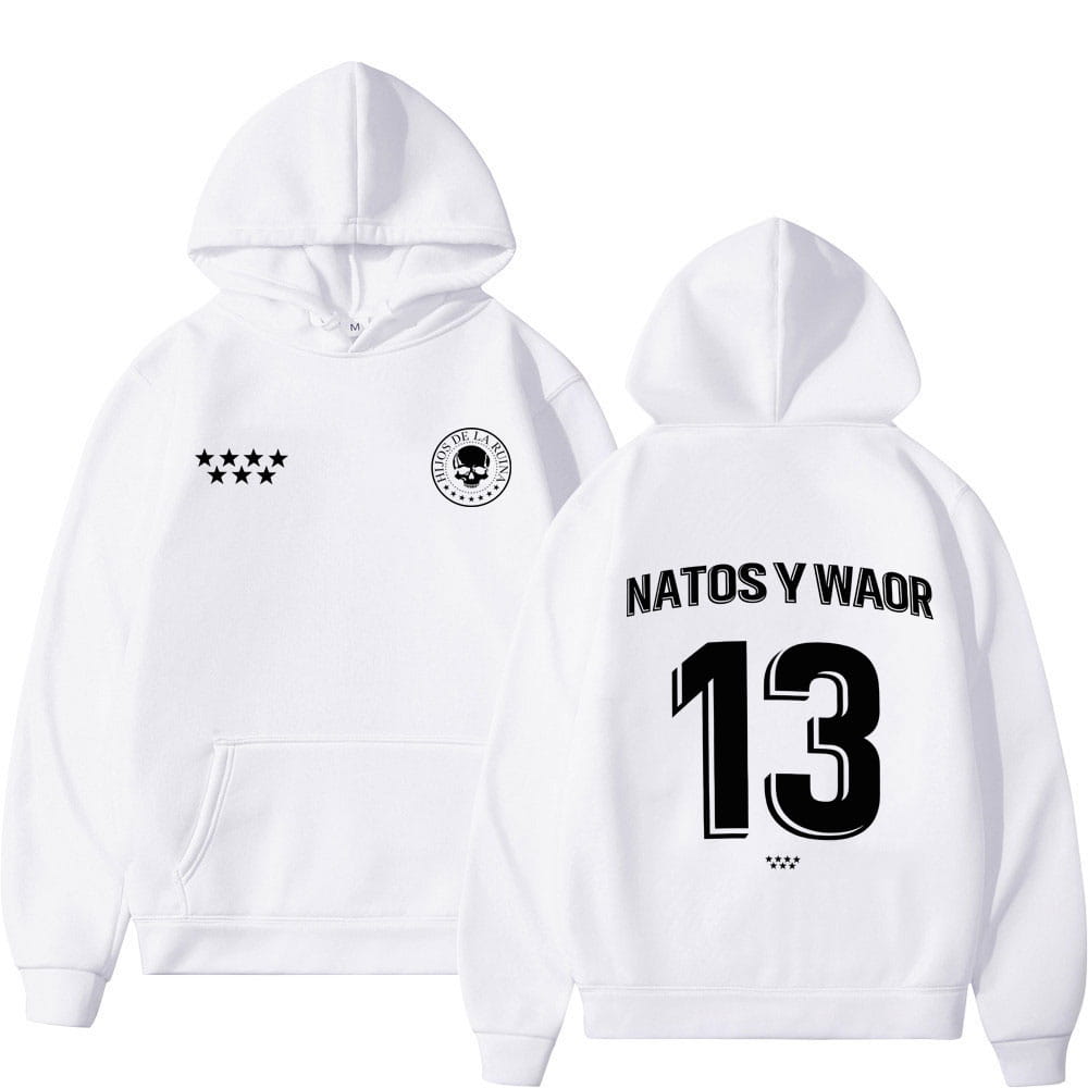 Rapper NATOS WAOR 13 Sweatshirts Men Women Fashion Hip-hop Pullover Autumn Winter Loose Casual Gothic Punk Tracksuit Streetwear