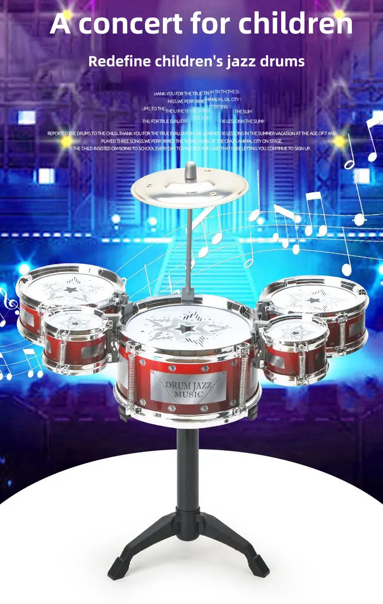 Drums jazz drums music enlightenment for children and babies toys imitation Musical Instruments beginners practicing Musica