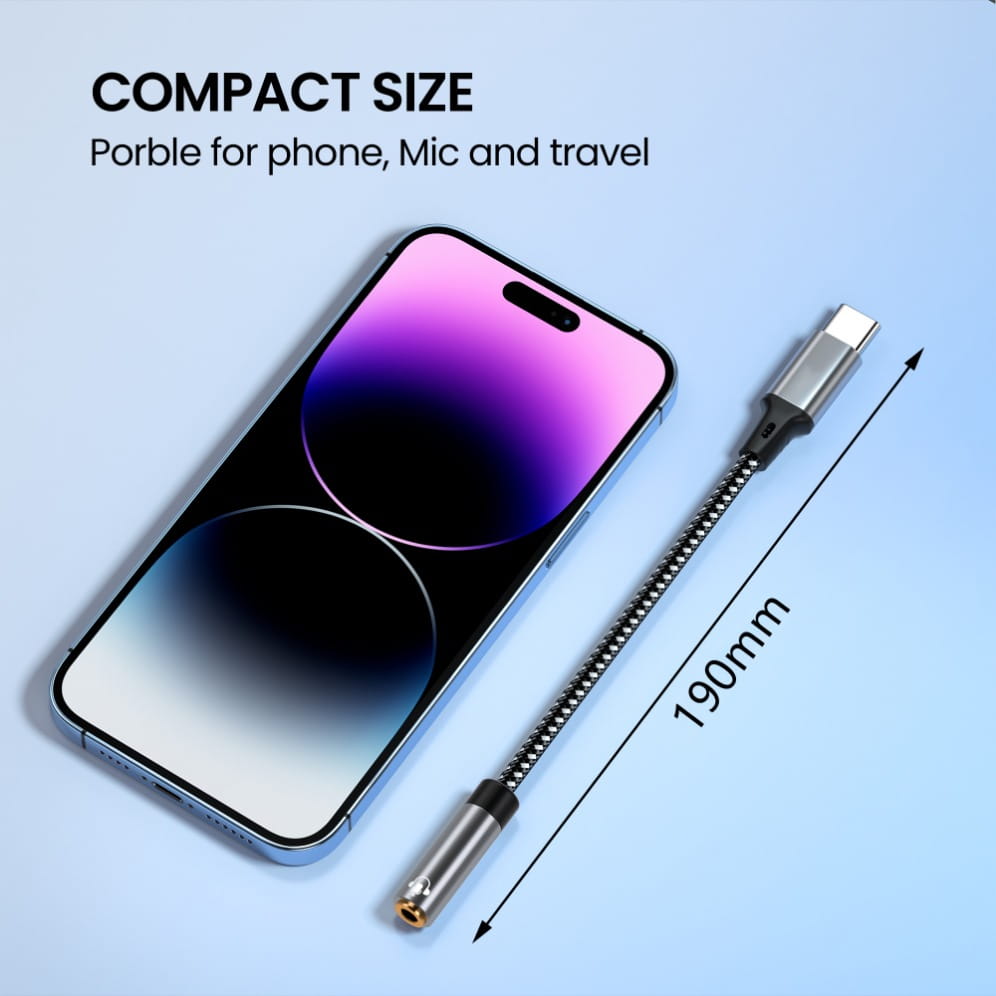 USB Type C to 3.5mm Jack Earphone Adapter USB-C 3 5mm DAC Audio Cable Converter For IPhone 15 Pro Samsung Galaxy Huawei Xiaomi