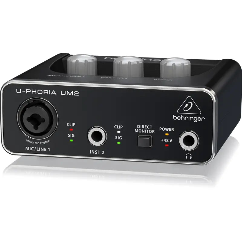 Hot Sell Promotion BEHRINGER UMC22/ UM2/UMC202HD Microphone Amplifier Live Recording External Sound Card USB Audio Interface