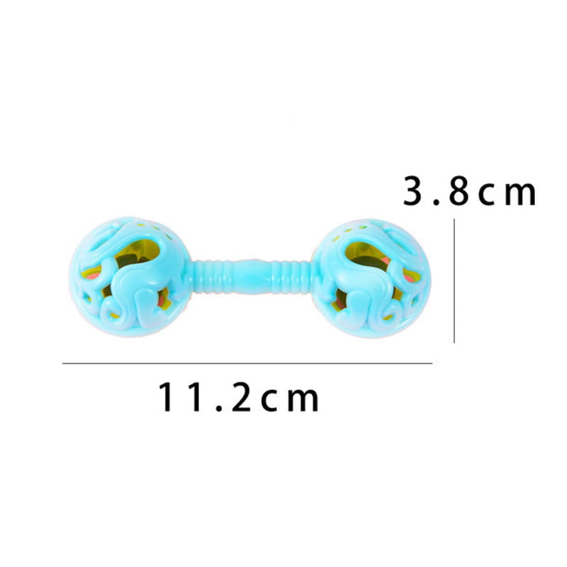 3Pcs Double-Headed Hand Rattle Children’s Party Toys To Appease The Baby Small Toy Rattle Toy Baby Shower Hand Holding Bell Gift