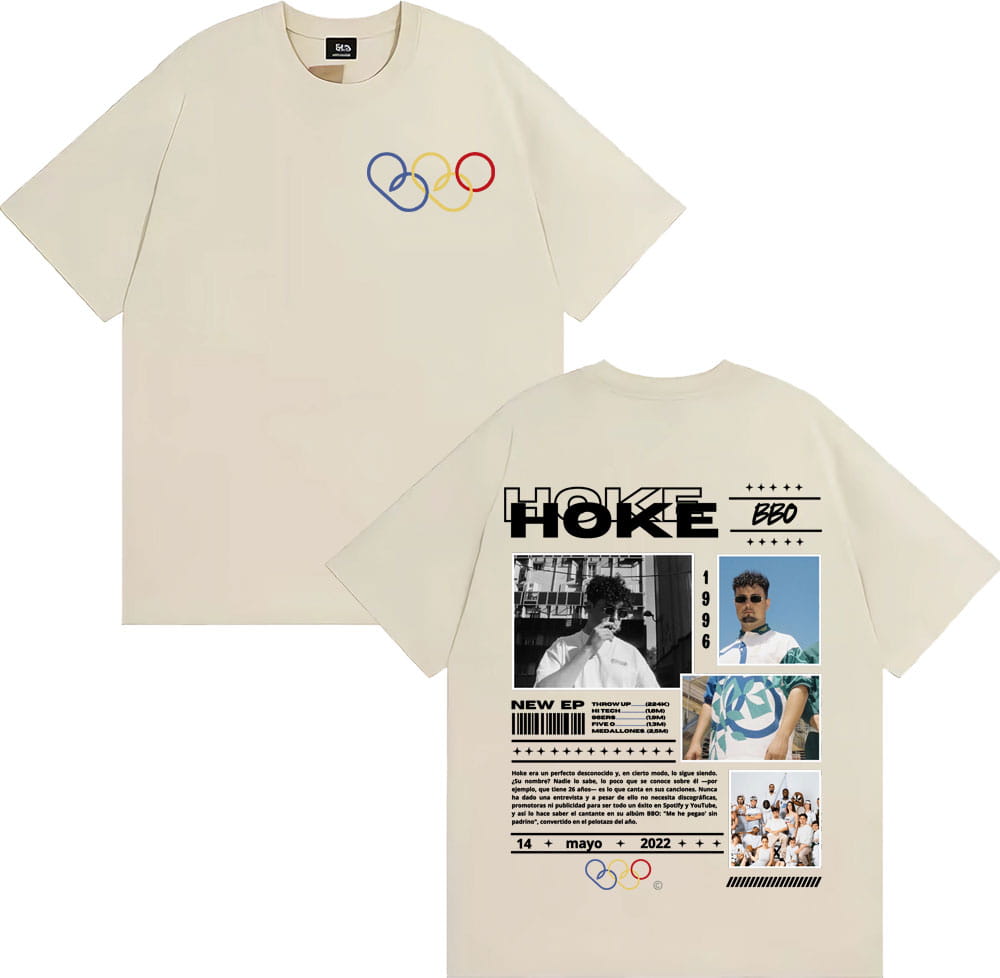 Rapper HOKE Bbo Album 2025 Tour T-shirt Mens Clothing Hip Hop VintageHigh Quality T Shirts Unisex Fashion Casual Comfort T Shirt