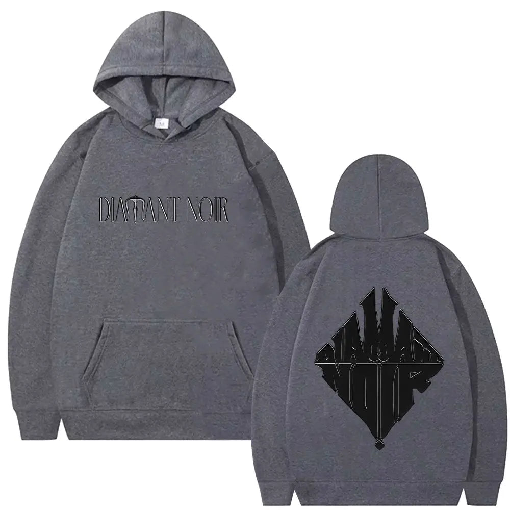 Rapper WeRenoi Diamant Noir Graphic Hoodie Men Women Hip Hop Fashion Pop Music Streetwear Male Casual Vintage Oversized Hoodies