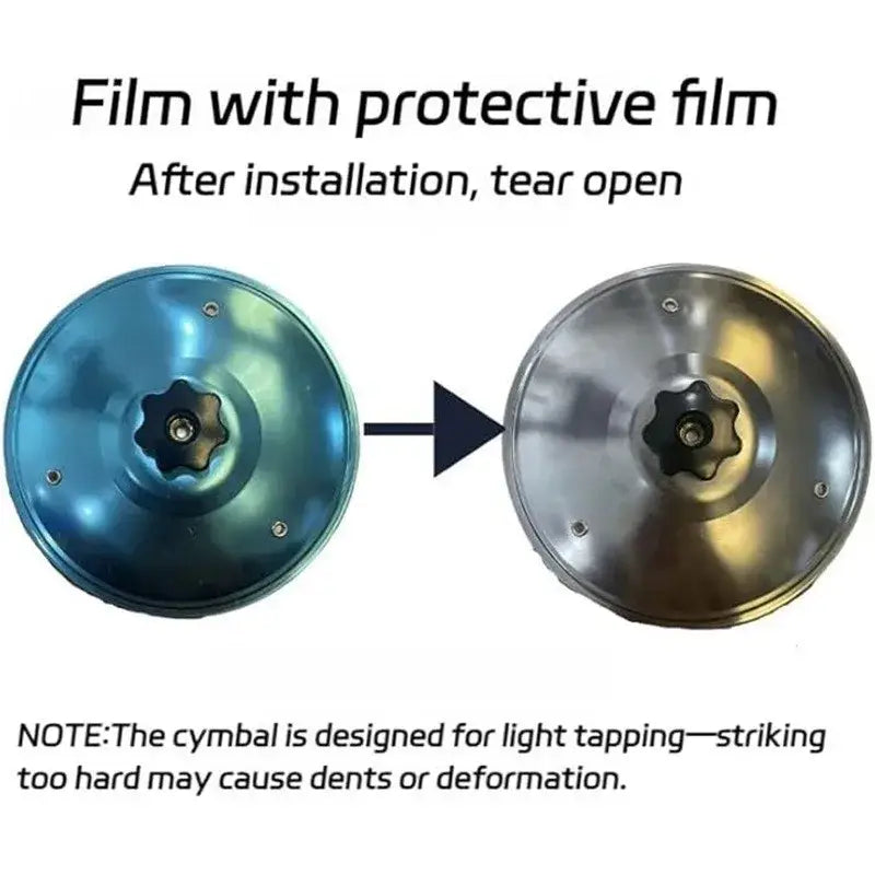 Car Crash Cymbal With Drum Sticks Air Vent Mini Drum Car Hand-shooting Cymbals Car Drum Cymbal Air Vent Musical Instrument
