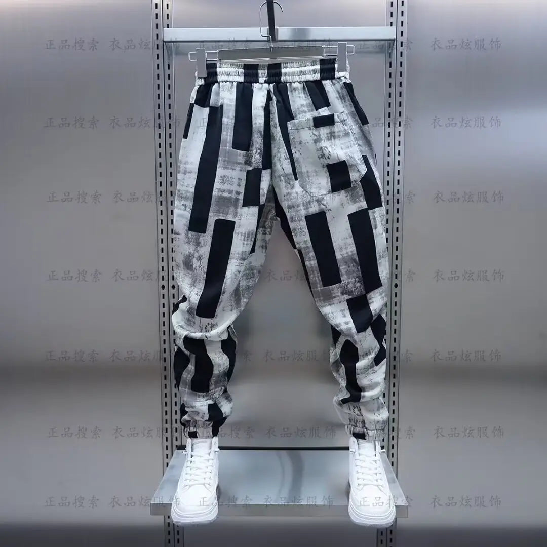 Hip -hop Street Wide -leg Haren Trousers Jogging Sweatpant Luxury Brand Men Clothing Streetwear Casual Pants 2024 y2k man clothe