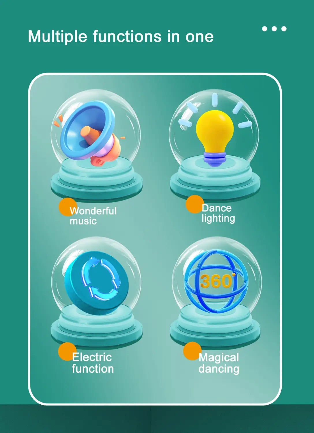 Dancing Jellyfish Toys for Kid Automatic Obstacle Avoidance Crawling Walking Electric Jellyfish with Light Music Christmas Gifts