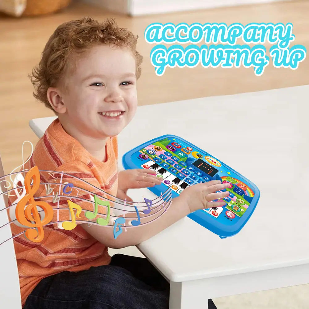 Kids’ Education Tablet Toy Age 3+ Literacy Math Music Learning Doubles as Electronic Keyboard Birthday Christmas Gift