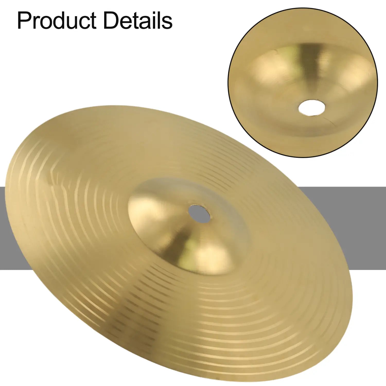 8 10 Inch Drum Brass Cymbals Percussion Splash Crash Hi-Hat For Jazz Drum Crash Cymbal Musical Instrument Parts Drum Cymbal