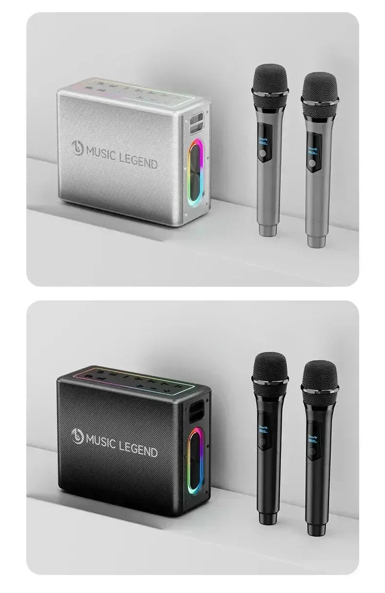 Karaoke Family Party 300W high-power portable subwoofer with microphone and Bluetooth speaker caixa de som Music Center