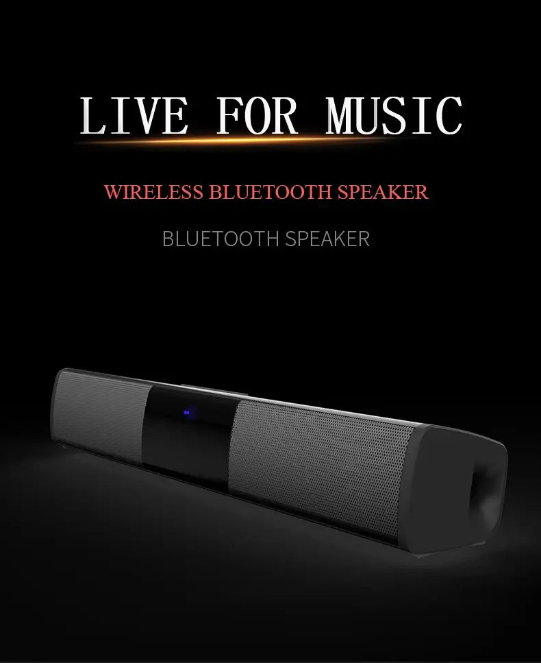 Super Powerful Sound Bar Portable Wireless Bluetooth Speaker Surround Stereo Home TV Sound Box Subwoofer FM Radio caixa de som
