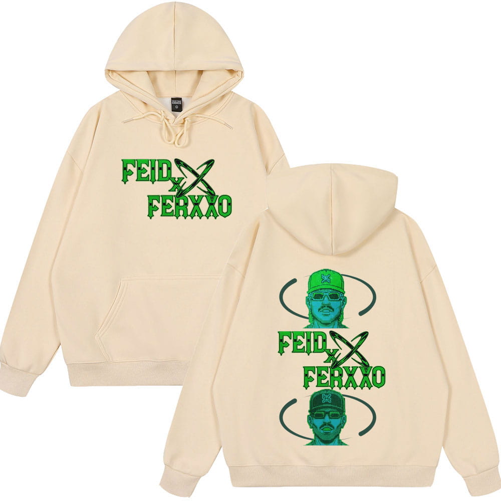Rapper Feid Ferxxo Falxxo Tour 2026 Print Hoodie Men Women Fashion Pullover Autumn Winter Casual Oversized Streetwear Sweatshirt