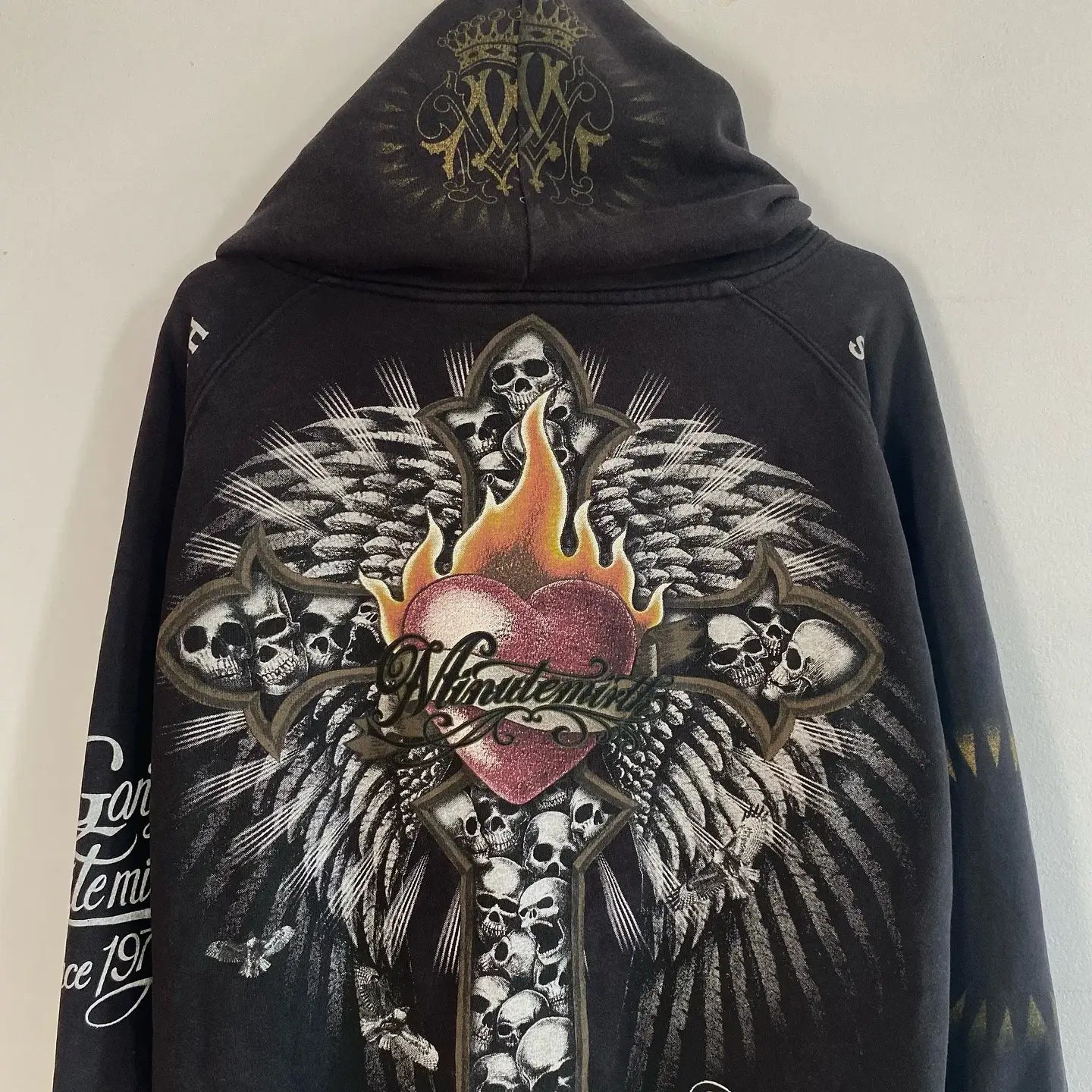 Hip Hop Tapout Zipper Hoodies Mechanical Skull Pattern Jacket Streetwear Men Women Clothes Y2k Sweatshirt Oversized Hoodie